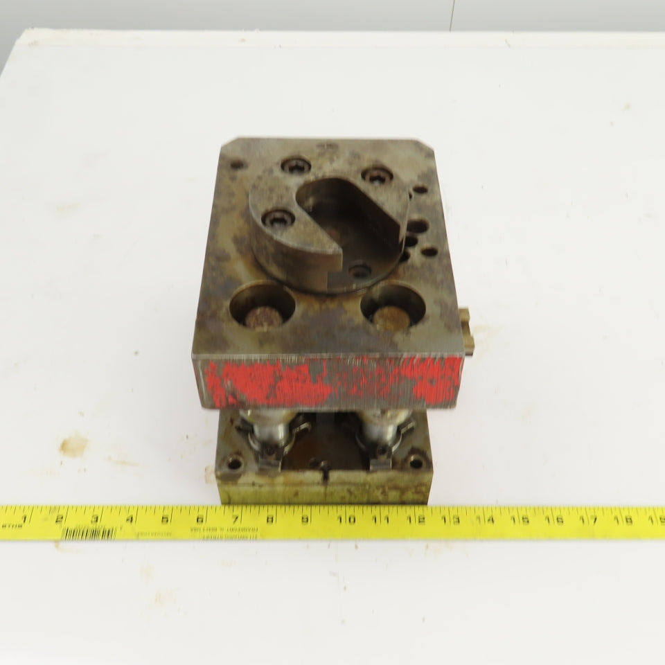 2 Post Punch Press Die Set/Shoe 7-5/8" FB x 6" W 6" Throat
