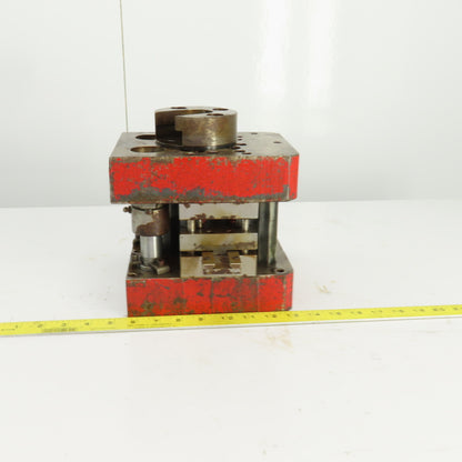 2 Post Punch Press Die Set/Shoe 7-5/8" FB x 6" W 6" Throat