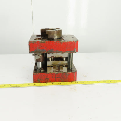 2 Post Punch Press Die Set/Shoe 7-5/8" FB x 6" W 6" Throat