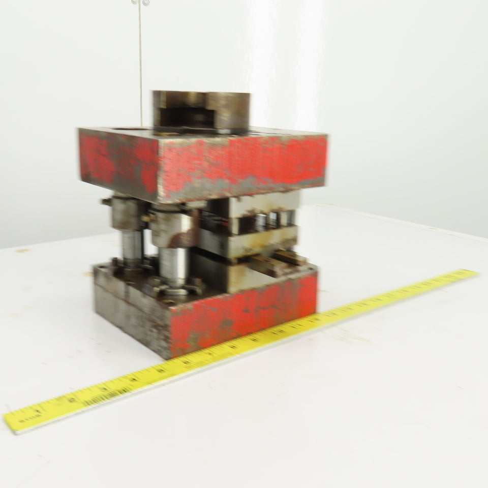 2 Post Punch Press Die Set/Shoe 7-5/8" FB x 6" W 6" Throat