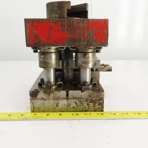 2 Post Punch Press Die Set/Shoe 7-5/8" FB x 6" W 6" Throat