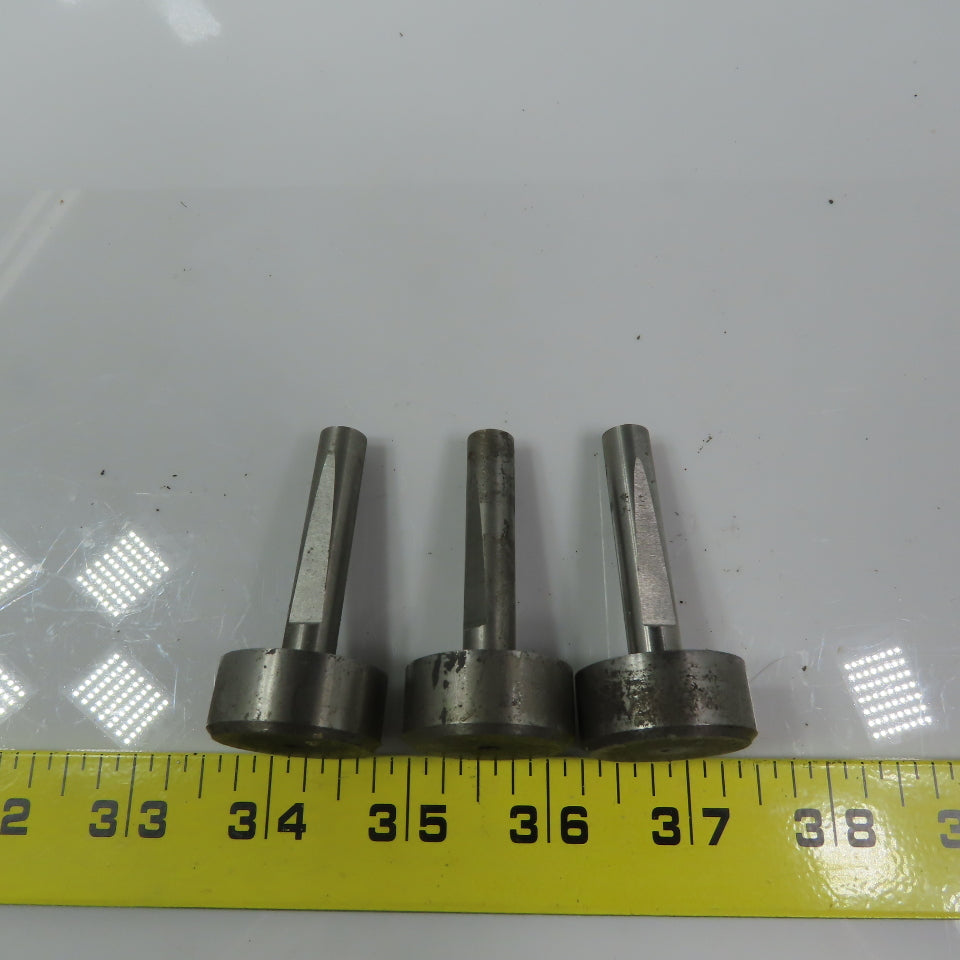 Carbon Steel Counter Bore Pilot 1-5/32 x 3/8" x 33/64" Depth Lot of 3