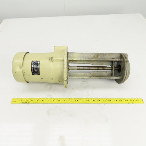 Mitsubishi NQ-400J Coolant Pump 200-220V 3PH 2.3A 150-210L/min 5m Head 11" Depth