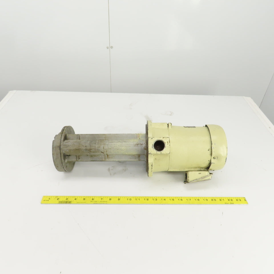 Mitsubishi NQ-400J Coolant Pump 200-220V 3PH 2.3A 150-210L/min 5m Head 11" Depth