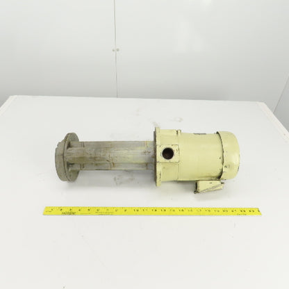 Mitsubishi NQ-400J Coolant Pump 200-220V 3PH 2.3A 150-210L/min 5m Head 11" Depth