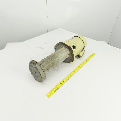 Mitsubishi NQ-400J Coolant Pump 200-220V 3PH 2.3A 150-210L/min 5m Head 11" Depth