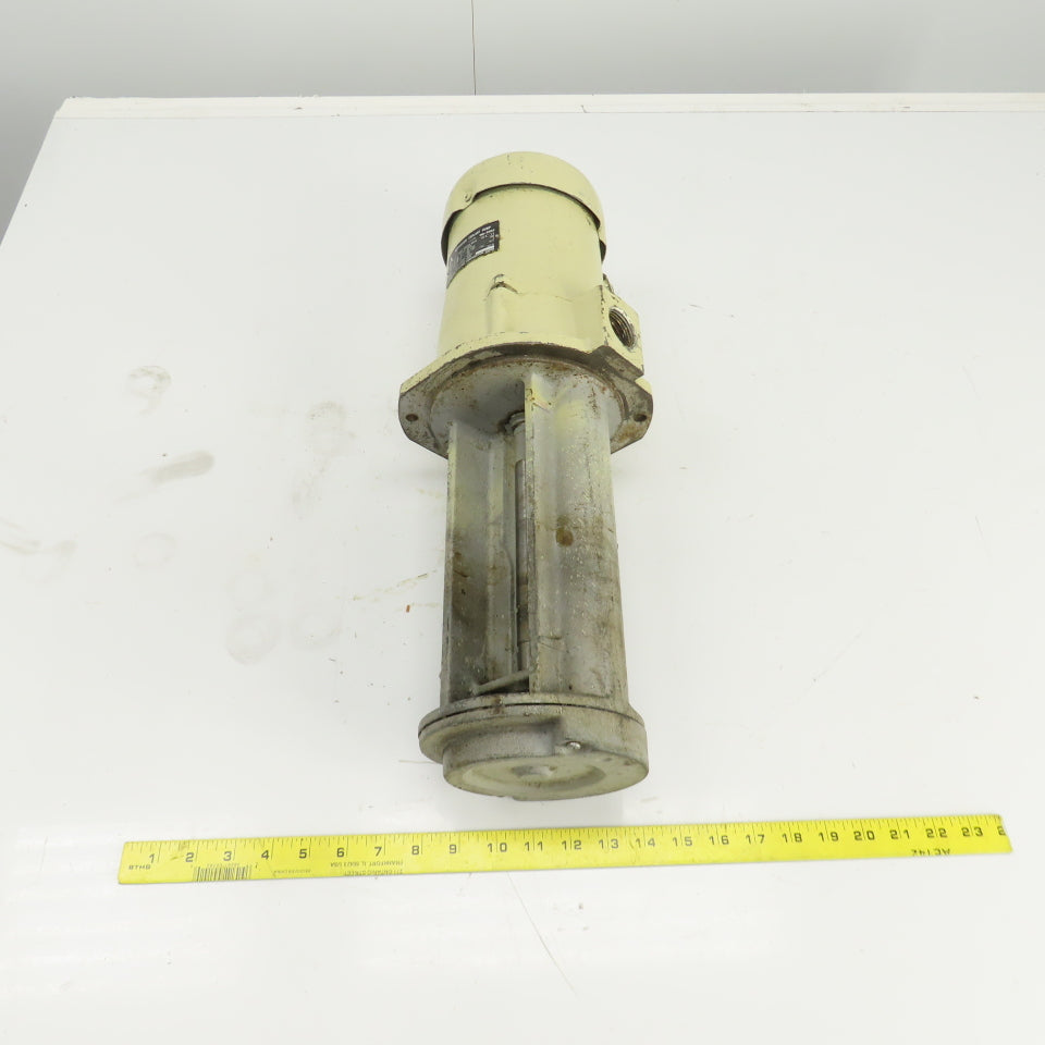 Mitsubishi NQ-400J Coolant Pump 200-220V 3PH 2.3A 150-210L/min 5m Head 11" Depth