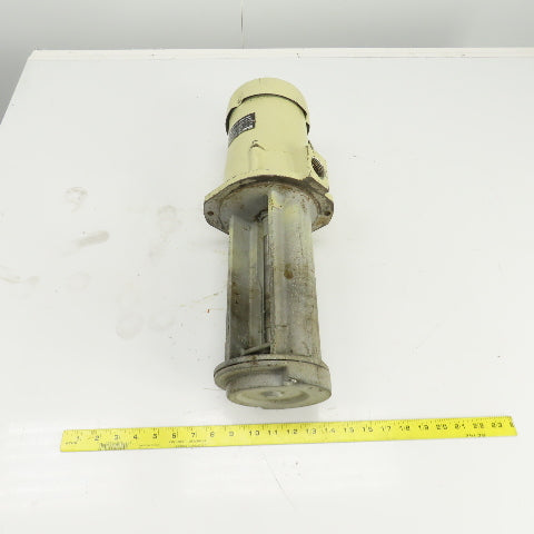 Mitsubishi NQ-400J Coolant Pump 200-220V 3PH 2.3A 150-210L/min 5m Head 11" Depth