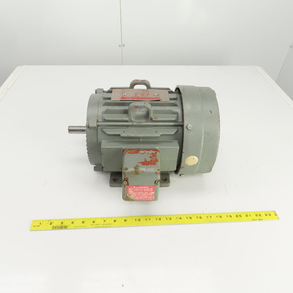 General Electric 5K184 0.75/0.38HP 2 Speed AC Motor 1745/865RPM 460V 184TZ Frame
