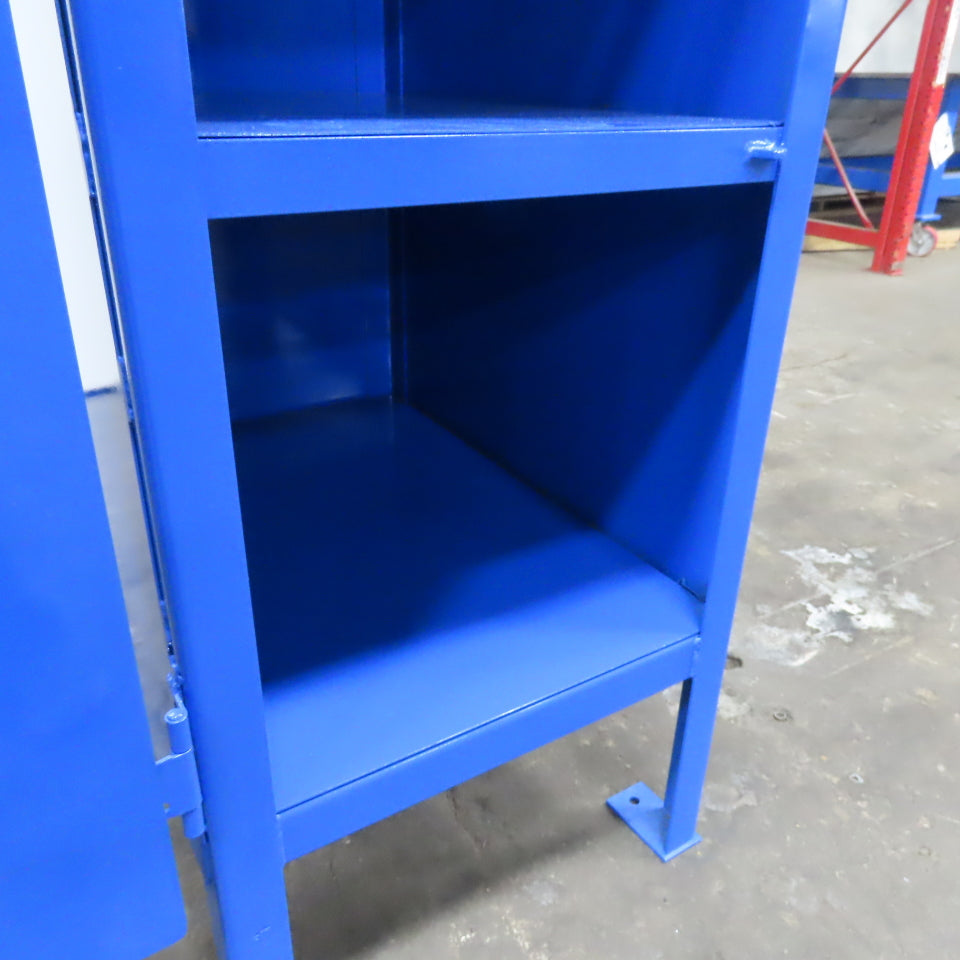 20" x 30" x 50" Steel Lockable Storage 2 Shelf Tool Cleaning Cabinet