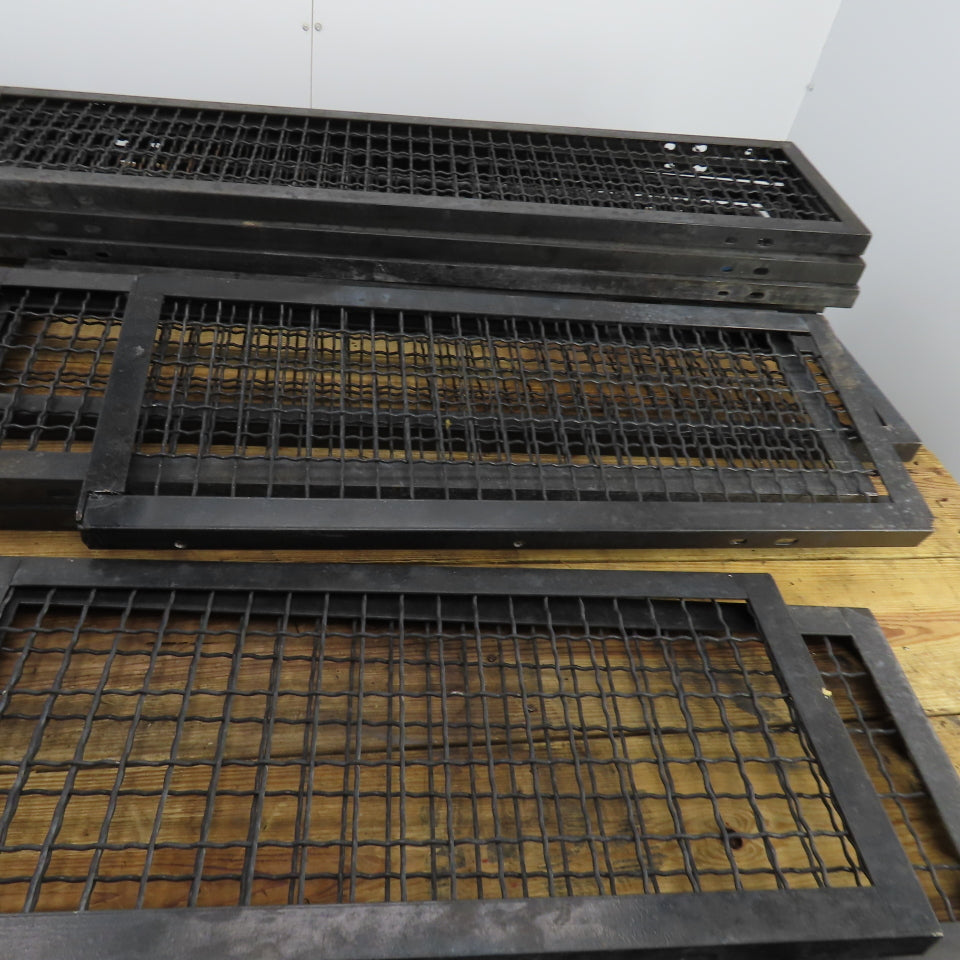 WireCrafters Woven-Wire Mesh Partition Guards 12" W Mixed Lengths Lot Of 11