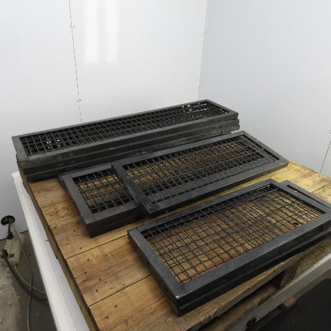WireCrafters Woven-Wire Mesh Partition Guards 12" W Mixed Lengths Lot Of 11