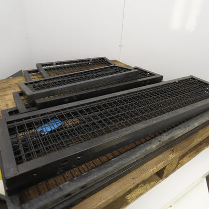 WireCrafters Woven-Wire Mesh Partition Guards 12" W Mixed Lengths Lot Of 11