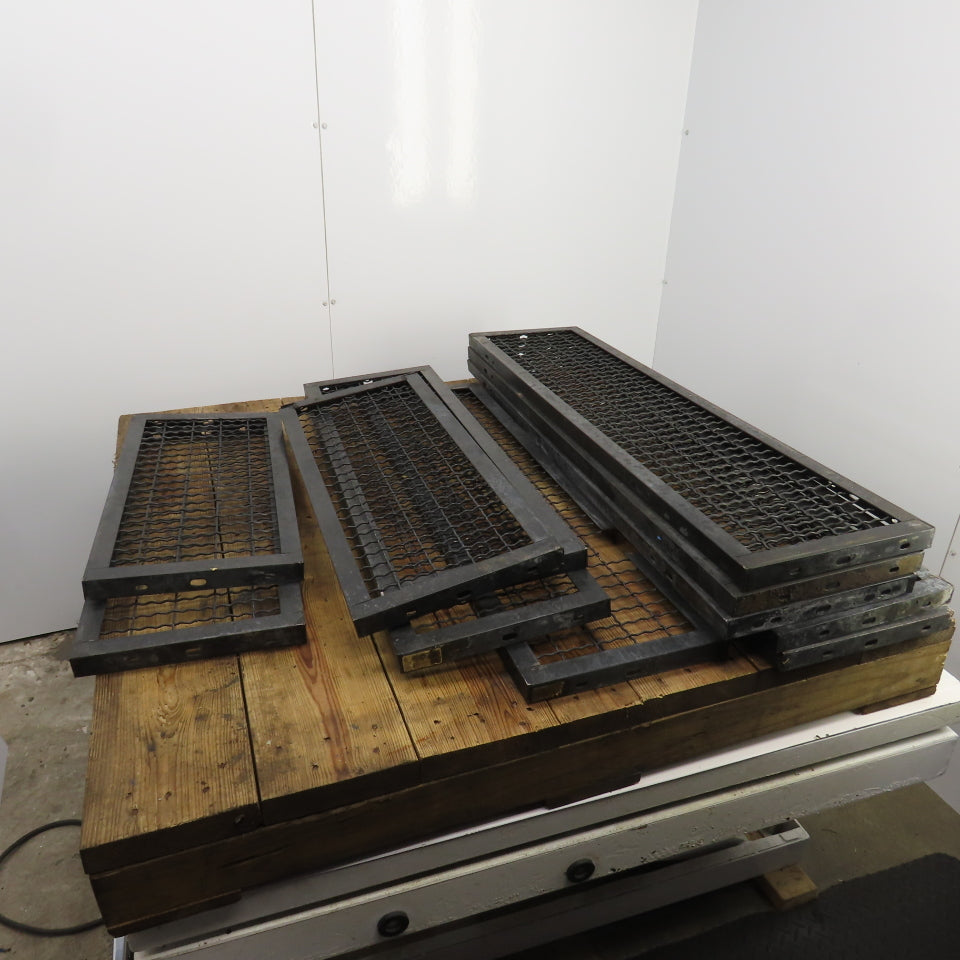 WireCrafters Woven-Wire Mesh Partition Guards 12" W Mixed Lengths Lot Of 11
