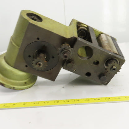 50:1 Ratio Right Hand Gear Reducer W/Chain Drive Sprockets Parts /Repair