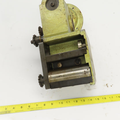 50:1 Ratio Right Hand Gear Reducer W/Chain Drive Sprockets Parts /Repair
