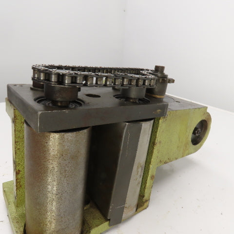 50:1 Ratio Right Hand Gear Reducer W/Chain Drive Sprockets & 5" Belt Drive