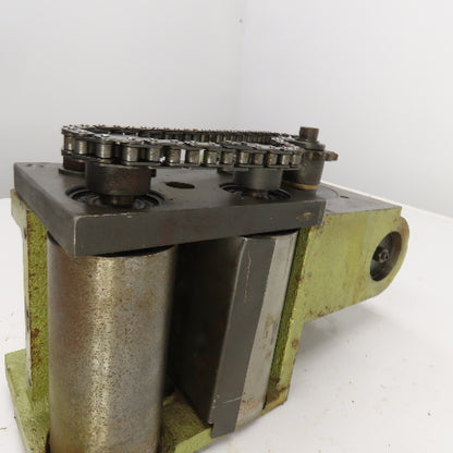 50:1 Ratio Right Hand Gear Reducer W/Chain Drive Sprockets & 5" Belt Drive