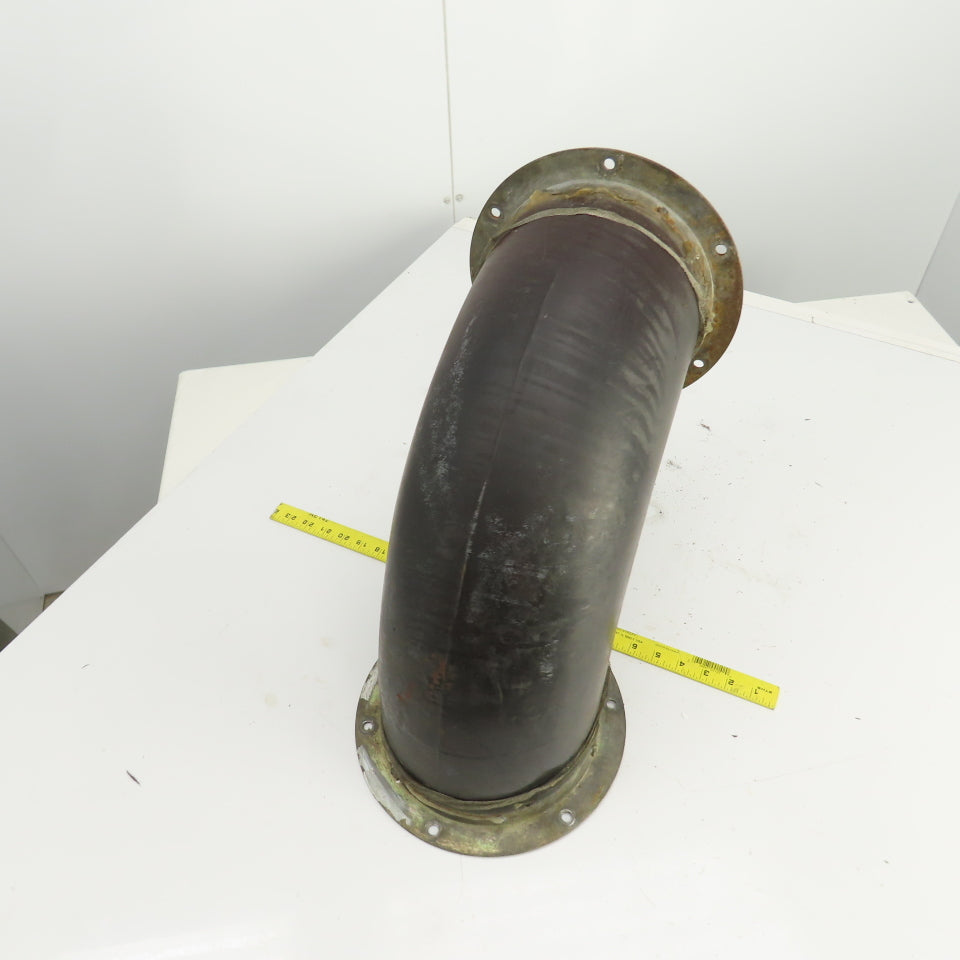 7" Flanged Shot Peen Sand Blast Abrasion Resistant Duct Elbow 90°