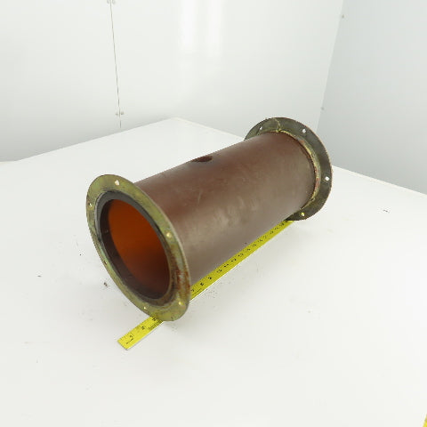 7" Flanged Shot Peen Sand Blast Abrasion Resistant Duct Connector 18-1/2"L