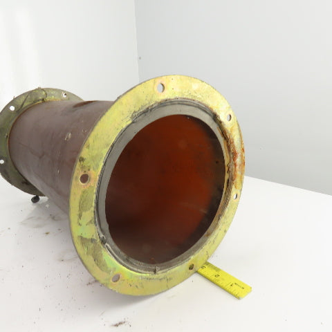 7" Flanged Shot Peen Sand Blast Abrasion Resistant Duct Connector 18-1/2"L