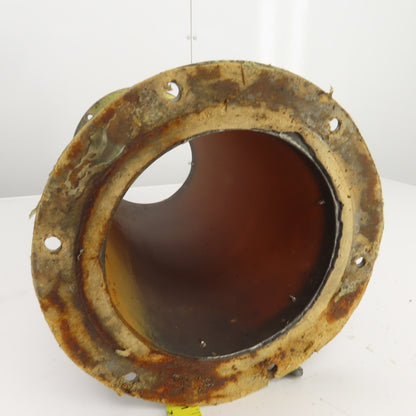 7" Flanged Shot Peen Sand Blast Abrasion Resistant Duct Connector 18-1/2"L