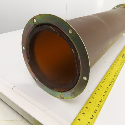 7" Flanged Shot Peen Sand Blast Abrasion Resistant Duct Connector 40-1/2"L