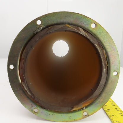 7" Flanged Shot Peen Sand Blast Abrasion Resistant Duct Connector 40-1/2"L