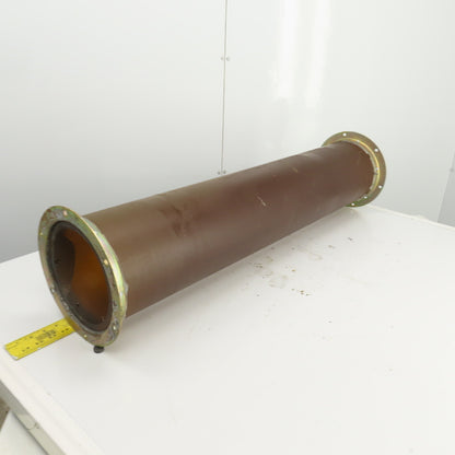 7" Flanged Shot Peen Sand Blast Abrasion Resistant Duct Connector 40-1/2"L