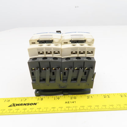 Telemecanique GV2ME06 LC1S096 600V 1Hp 3Ph Reversing Contactor 1-1.6A Trip