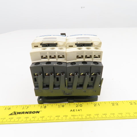 Telemecanique GV2ME06 LC1S096 600V 1Hp 3Ph Reversing Contactor 1-1.6A Trip