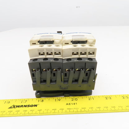 Telemecanique GV2ME06 LC1S096 600V 1Hp 3Ph Reversing Contactor 1-1.6A Trip