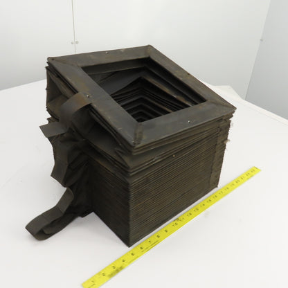 8-1/2" x 8-1/2" Square ID x 11' Long Accordion Style Way Cover Bellows