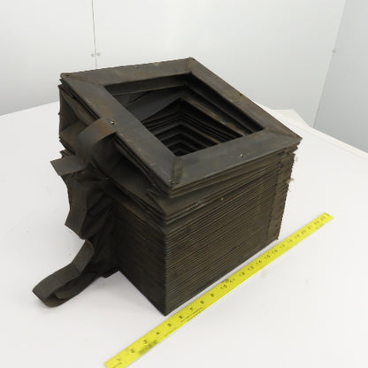 8-1/2" x 8-1/2" Square ID x 11' Long Accordion Style Way Cover Bellows