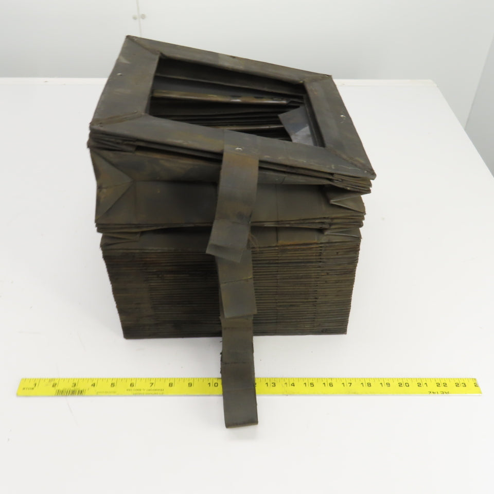 8-1/2" x 8-1/2" Square ID x 11' Long Accordion Style Way Cover Bellows