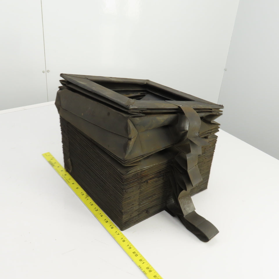 8-1/2" x 8-1/2" Square ID x 11' Long Accordion Style Way Cover Bellows