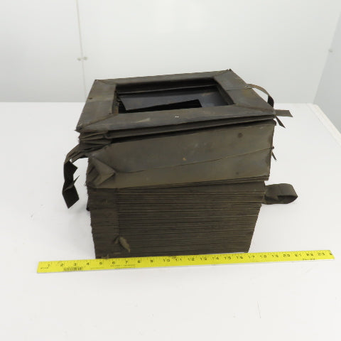 8-1/2" x 8-1/2" Square ID x 11' Long Accordion Style Way Cover Bellows