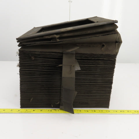 8-1/2" x 8-1/2" Square ID x 11' Long Accordion Style Way Cover Bellows
