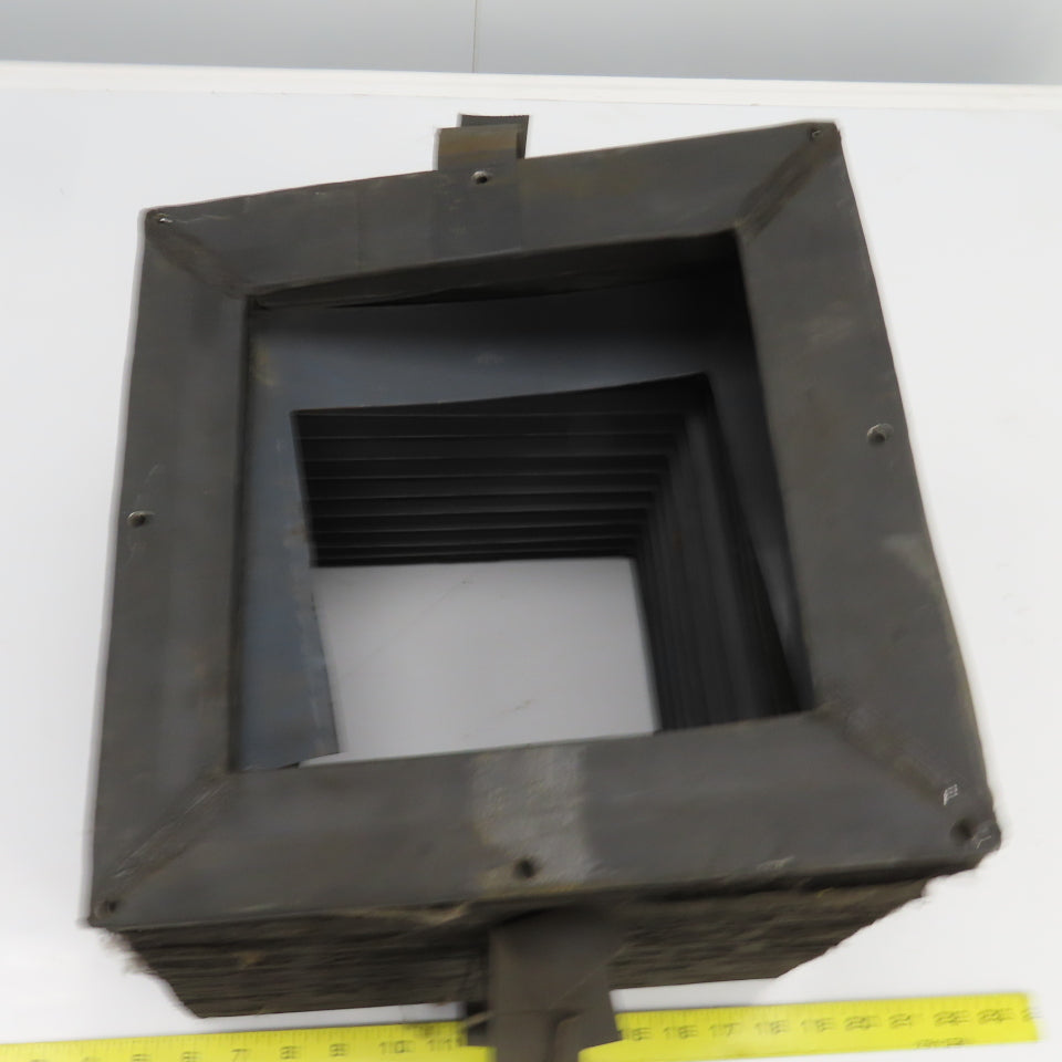 8-1/2" x 8-1/2" Square ID x 11' Long Accordion Style Way Cover Bellows