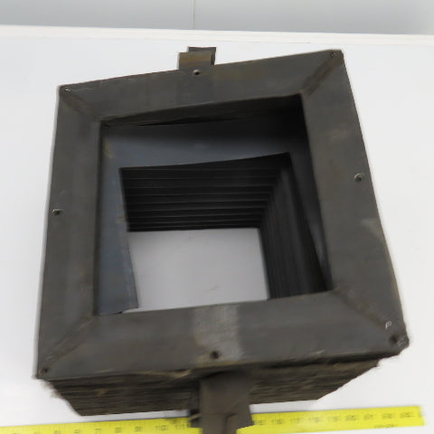 8-1/2" x 8-1/2" Square ID x 11' Long Accordion Style Way Cover Bellows