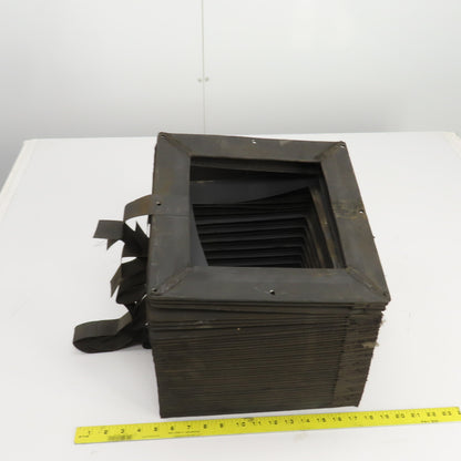 8-1/2" x 8-1/2" Square ID x 11' Long Accordion Style Way Cover Bellows