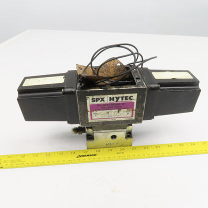 SPX Hytec No. 9612 Model B 4 Way 2 Position Hydraulic Valve 115V Coil