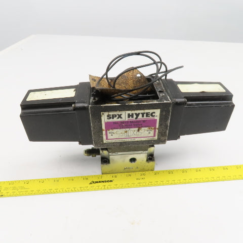 SPX Hytec No. 9612 Model B 4 Way 2 Position Hydraulic Valve 115V Coil
