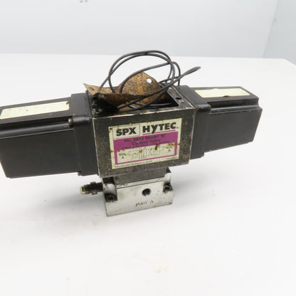 SPX Hytec No. 9612 Model B 4 Way 2 Position Hydraulic Valve 115V Coil
