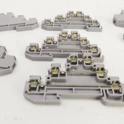 Entrelec FED-3E Grey Wire Terminal End Block Lot Of 18