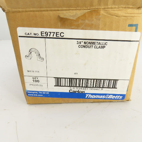 Thomas & Betts E977EC 3/4" Nonmetallic Conduit Clamps Lot Of 65