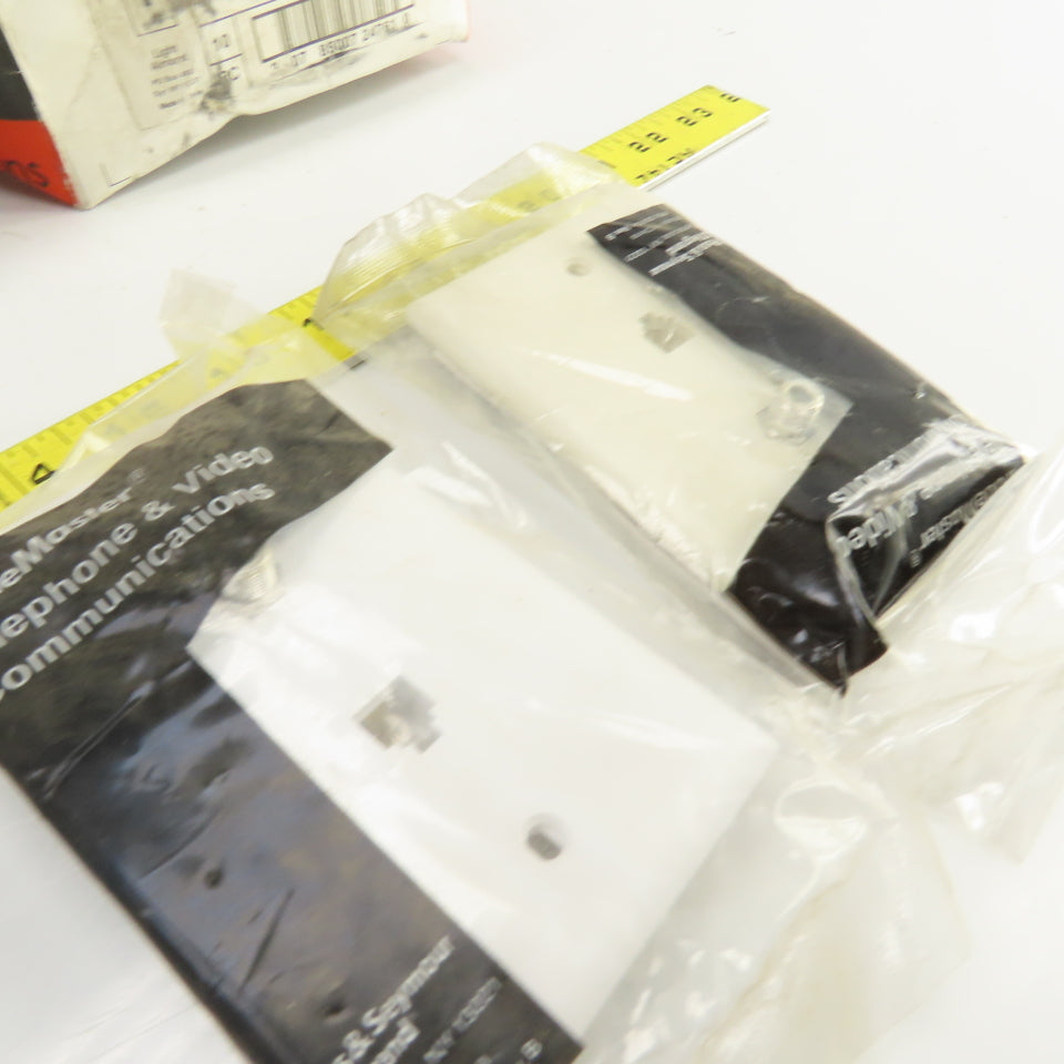 Pass & Seymour TPTELTV-W TPTELTV-LA Coax Connector White&Almond Mixed Lot Of 22