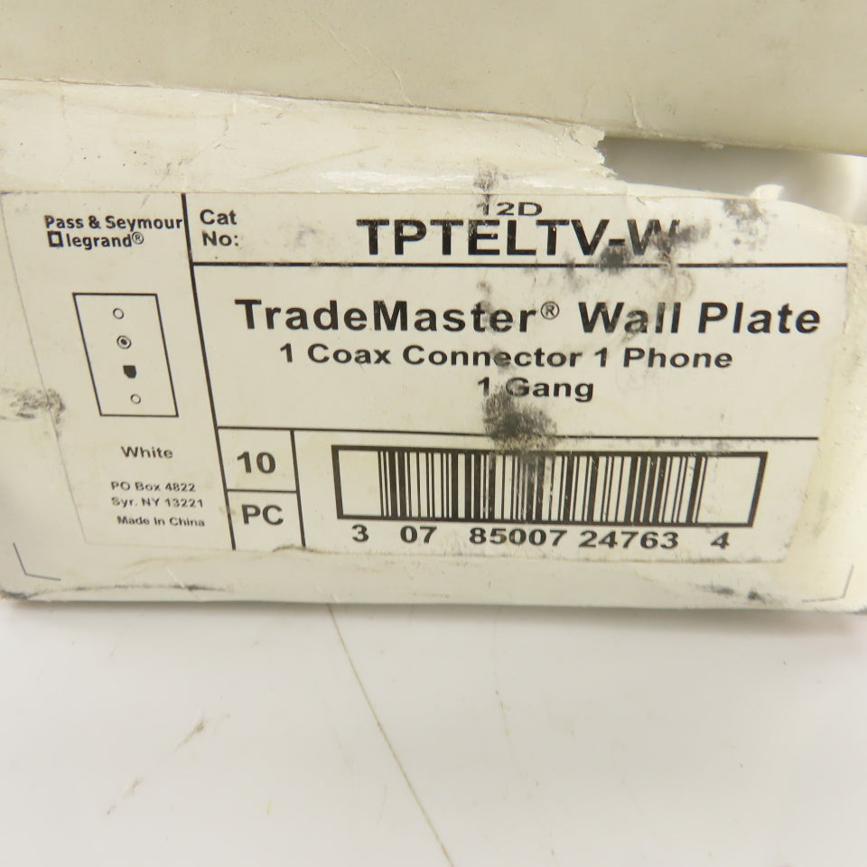 Pass & Seymour TPTELTV-W TPTELTV-LA Coax Connector White&Almond Mixed Lot Of 22