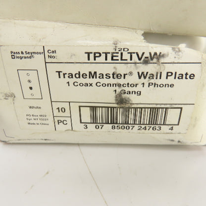 Pass & Seymour TPTELTV-W TPTELTV-LA Coax Connector White&Almond Mixed Lot Of 22