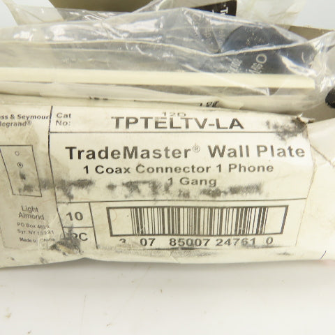 Pass & Seymour TPTELTV-W TPTELTV-LA Coax Connector White&Almond Mixed Lot Of 22